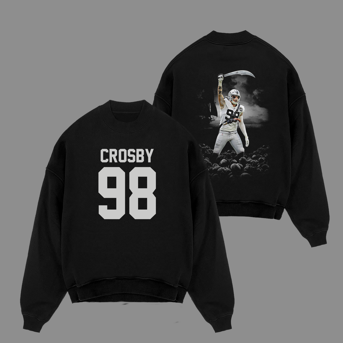 Maxx Madd #98 Las Vegas Raiders Edition Double Printed Oversize Lightweight Cotton Hoodie Sweatshirt Ver 2
