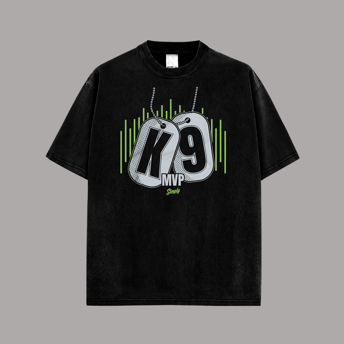 Kenneth Walker K9 MVP Seattle Seahawks Edition Double Printed Oversize Lightweight Cotton T-Shirt